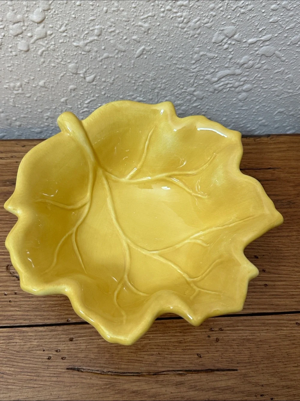 Tabletops Lifestyles Fruit Medley Yellow Leaf Bowl